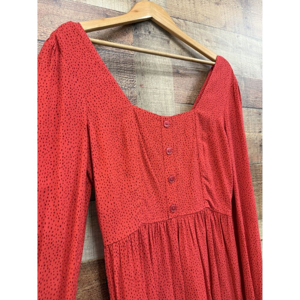 Express Dot Print Button Front Romper S - image 5